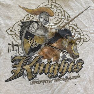 Guy Harvey UCF Knights T Shirt Men's 2XL White Officially Licensed Collegiate